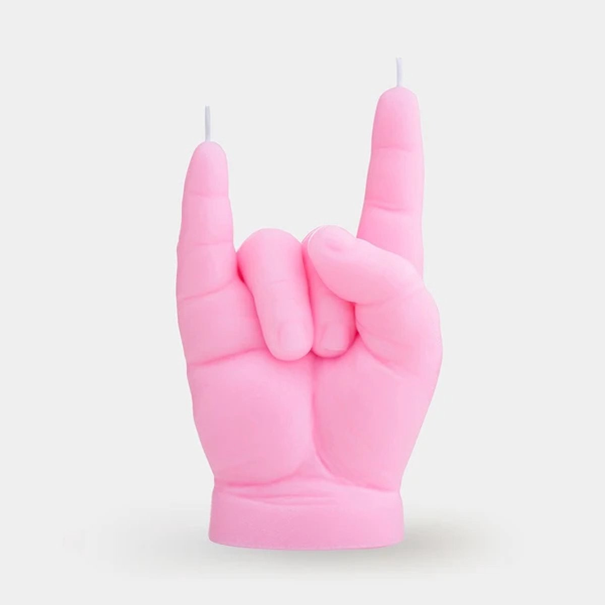 CandleHand Levensechte baby rock-horns kaars Roze