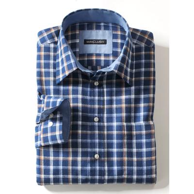 Karohemd CLASSIC, Herren, Gr. 43/44, Normalgrößen, blau (blau, kariert), 100% Baumwolle, gemustert, kariert, mehrfarbig, körpernah, Hemden Karohemd