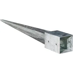 T&J Einschlagbodenhülse 71 x 71 x 750 mm, für Pfosten 7 x 7 cm