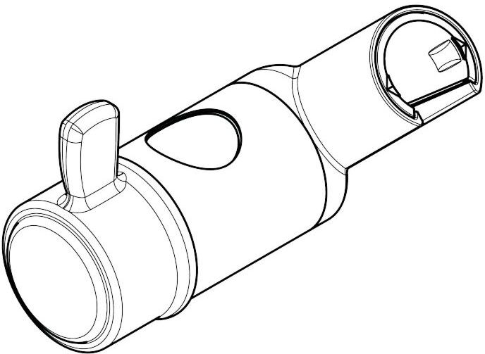 Hansgrohe Schieber Unica 98723000 Axor Montreux chrom