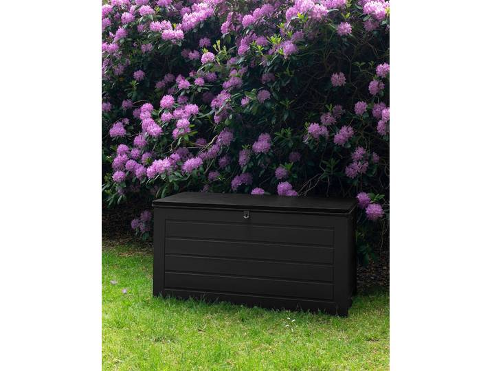 Kissenaufbewahrungsbox Dubrovnik 75cm Schwarz