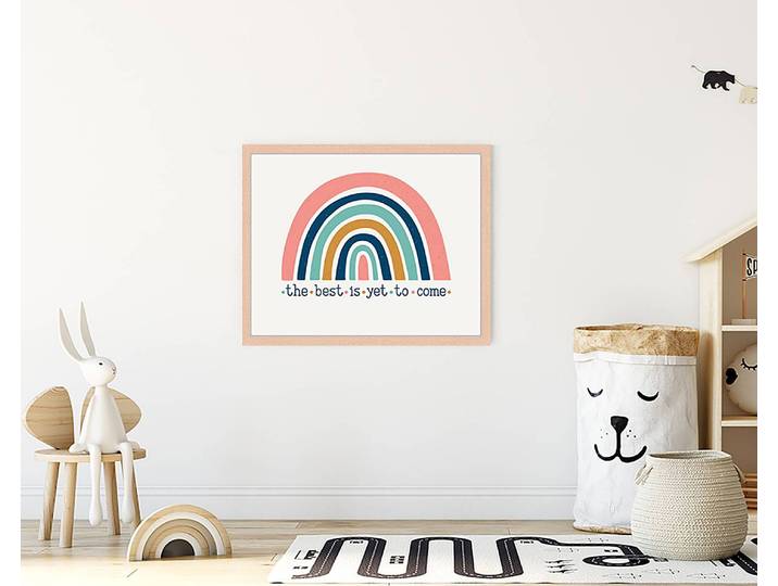 Tableau déco The Best Is Yet To Come 43 x 53cm Multicolore