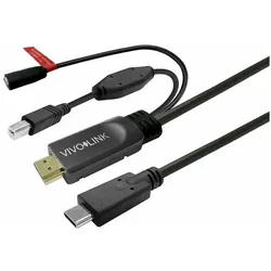 Vivolink Touchscreen Cable with (5 m, USB 3.2 Gen 1), USB Kabel