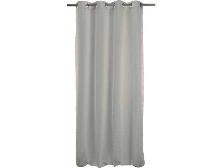 Vorhang APELT 4362 Rips Uni Gr. 1, grau, B:130cm H:245cm, Jacquard, Baumwolle, Polyester, Gardinen, Vorhang, Wasser- und Schmutzabweisend