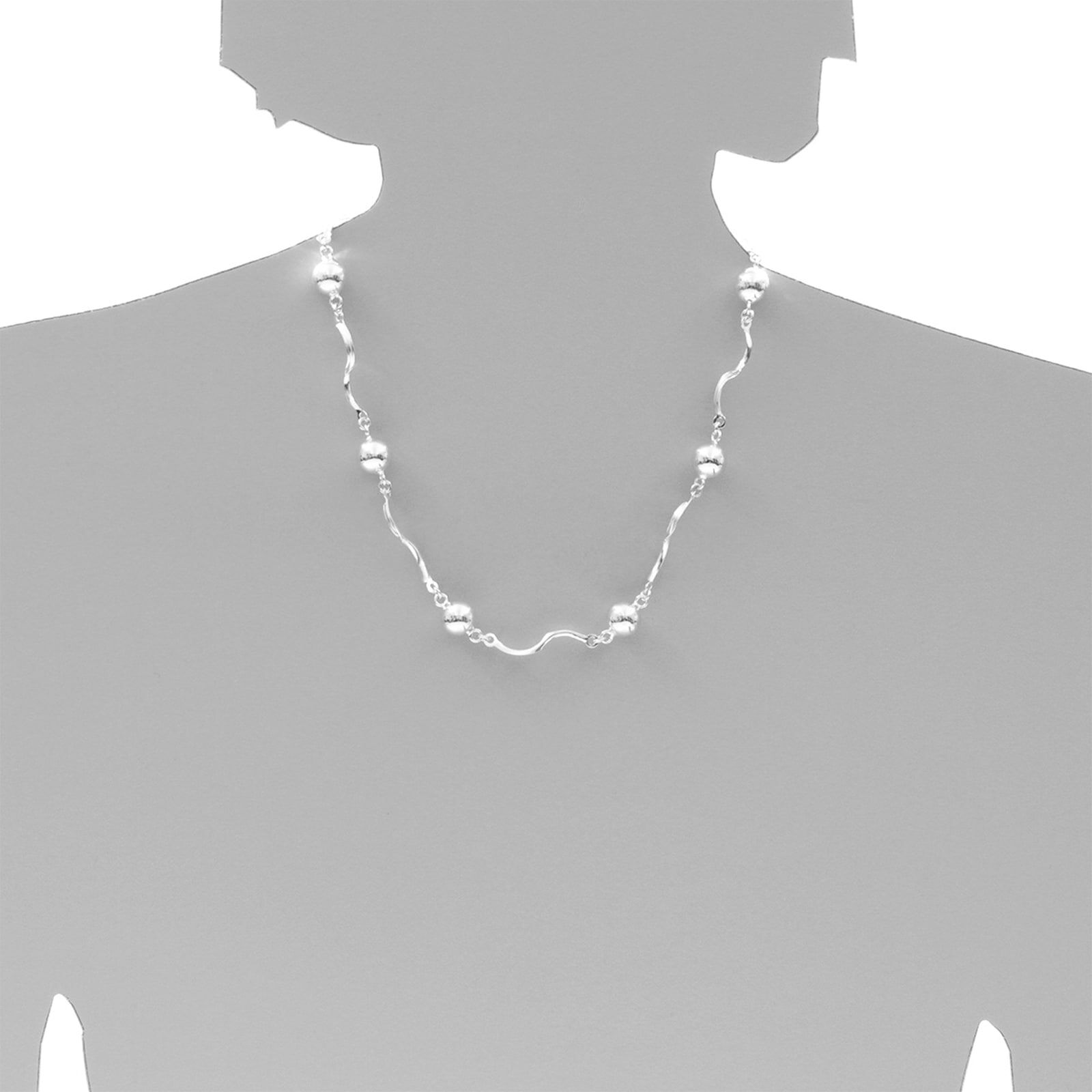 Gliederkette OSTSEE-SCHMUCK "Ostsee-Schmuck Kette Livs Kette Livs" Gr. 45, silber (weiß, neutral), Halsketten, Damen, 45cm, Silber 925 (Sterlingsilber), L: 45, Gliederkette