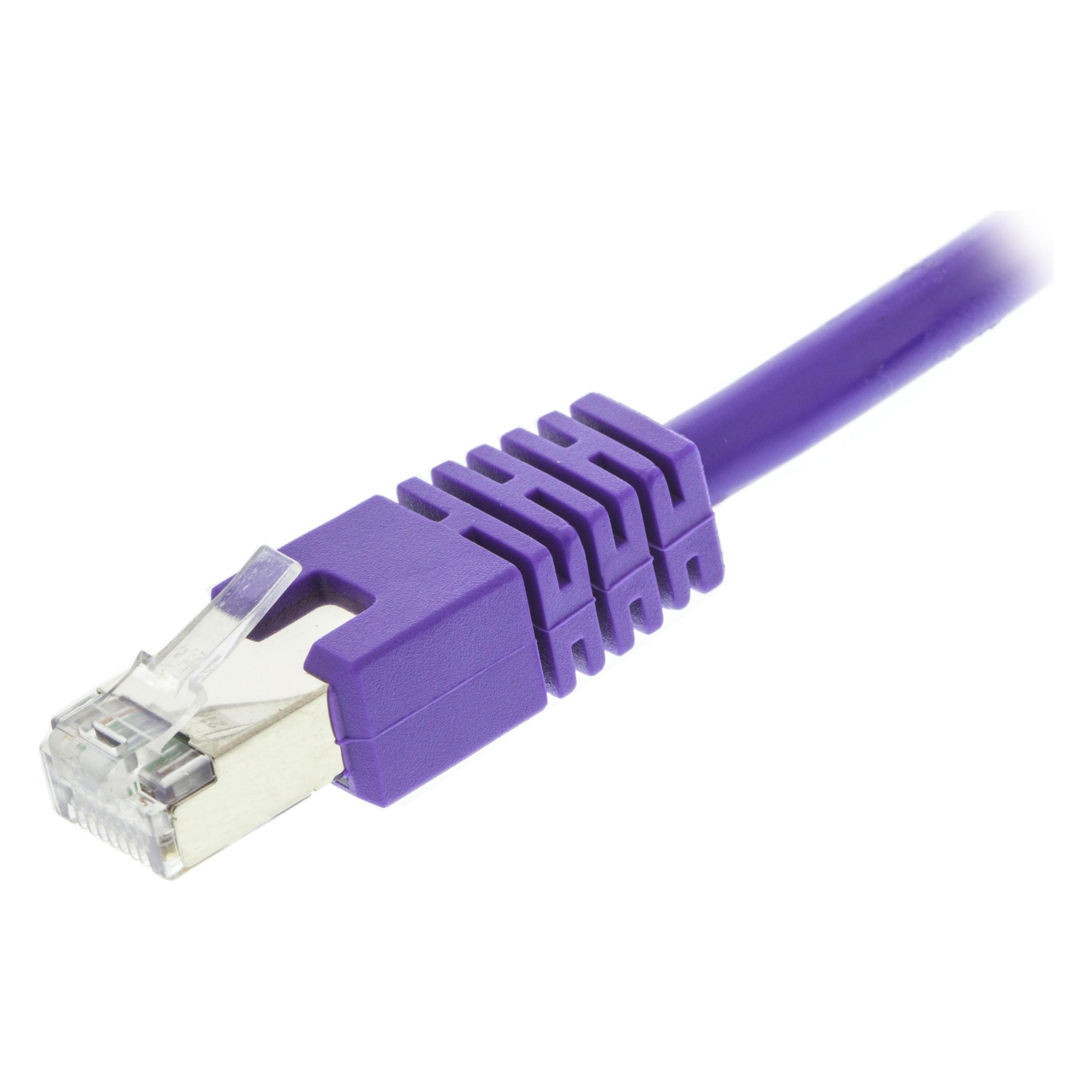 Deltaco F/UTP Cat6 patchkabel 0.3m lila (F/UTP, CAT6, 0.30 m) (STP-603P)