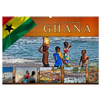 Reise durch Afrika - Ghana (Wandkalender 2026 DIN A2 quer), CALVENDO Monatskalender
