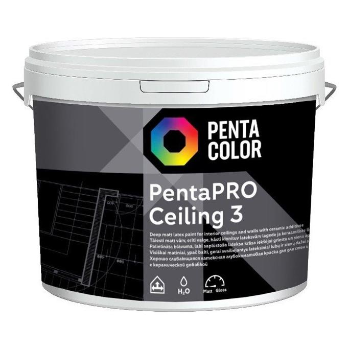 Pentacolor Paint Pentapro Ceiling Bal10l (0.90 cm, Schwarz, Blau) (33048237)
