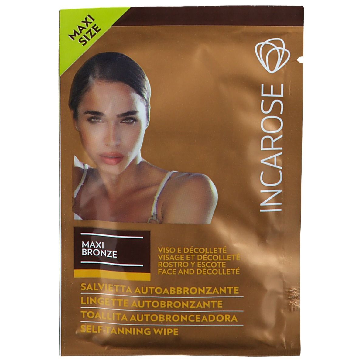 Incarose Maxi Bronze Lingette Autobronz Visage & Decollete 1 St Beutel