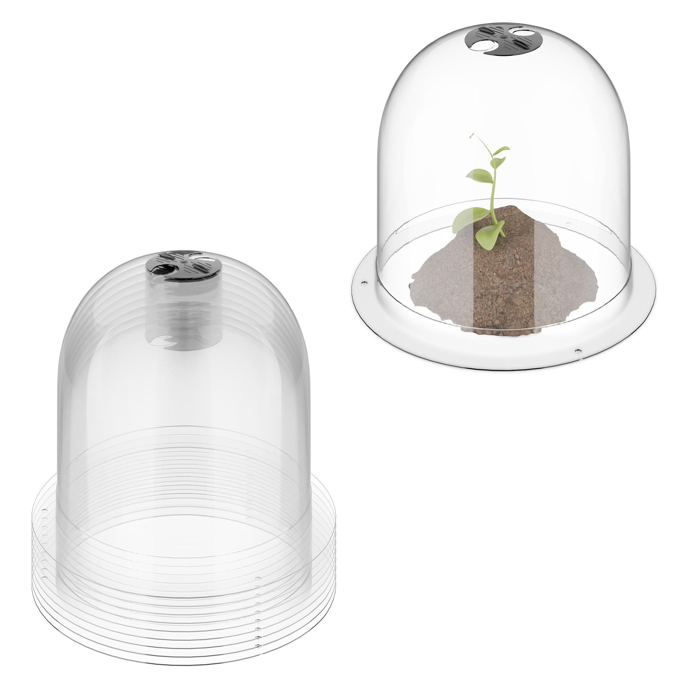 Relaxdays Anzuchthaube Glocke 10er Set (4052025509521)