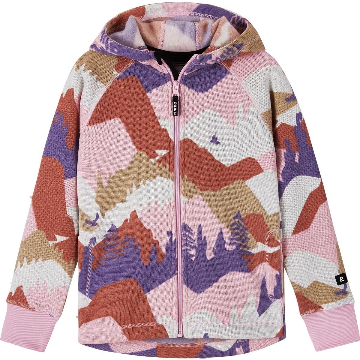 Reima Fleece Hoodie, Northern grey pink (4505) 104 cm 5200044A4505104