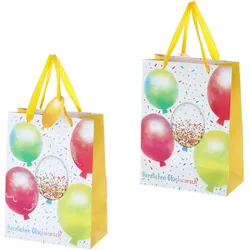 Geschenktasche GLÜCKWUNSCH (BHT 25x32x12 cm) - BHT 25x32x12 cm