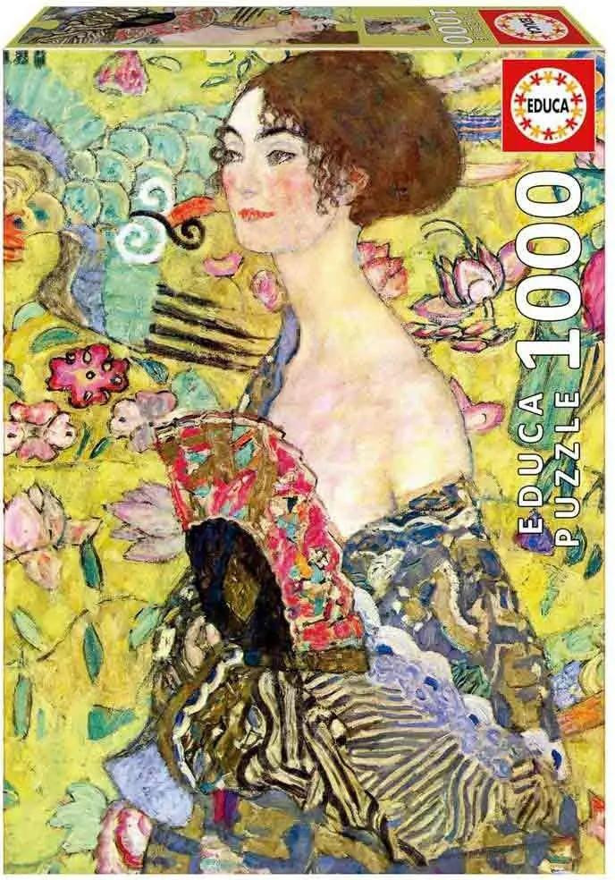 Eurographics Educa Dame met thema Gustav Klimt puzzel, 1000 stukjes, meerkleurig