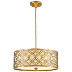 Elstead Lighting Arabella Pendelleuchte 3-flammig Gold