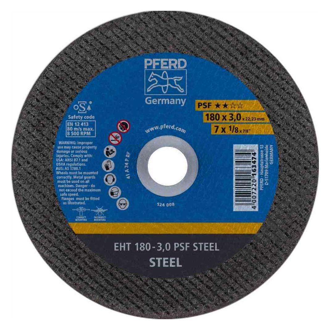 Pferd Trennscheibe EHT 180-3,0 PSF STEEL Metall, Ø 180 mm, Stärke 3,2 mm, PSF Steel (61726222)