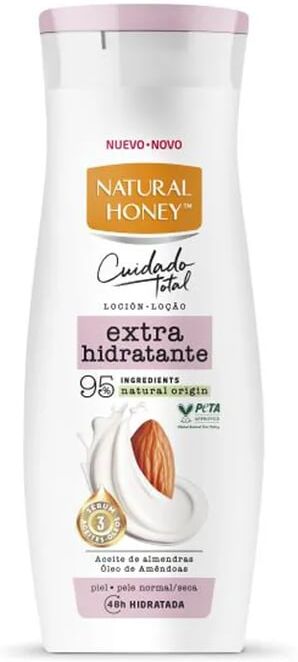 Natural Honey Loção Extra Hidratante de Amêndoas Pele Normal Seco 330 ml