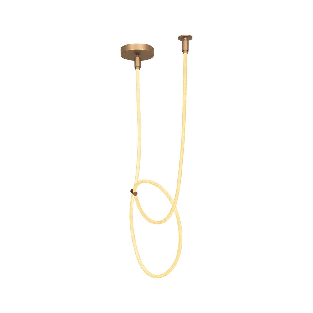 Lucide Vibes Janderin Plafondlamp - Goud/Messing - LED Dimbare CCT - 300 cm