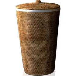 Basket Wäschekorb 65 cm dunkler mit Deckel