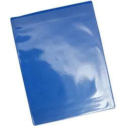 10 Magnettaschen A4 Hochformat, blau, Weich-PVC