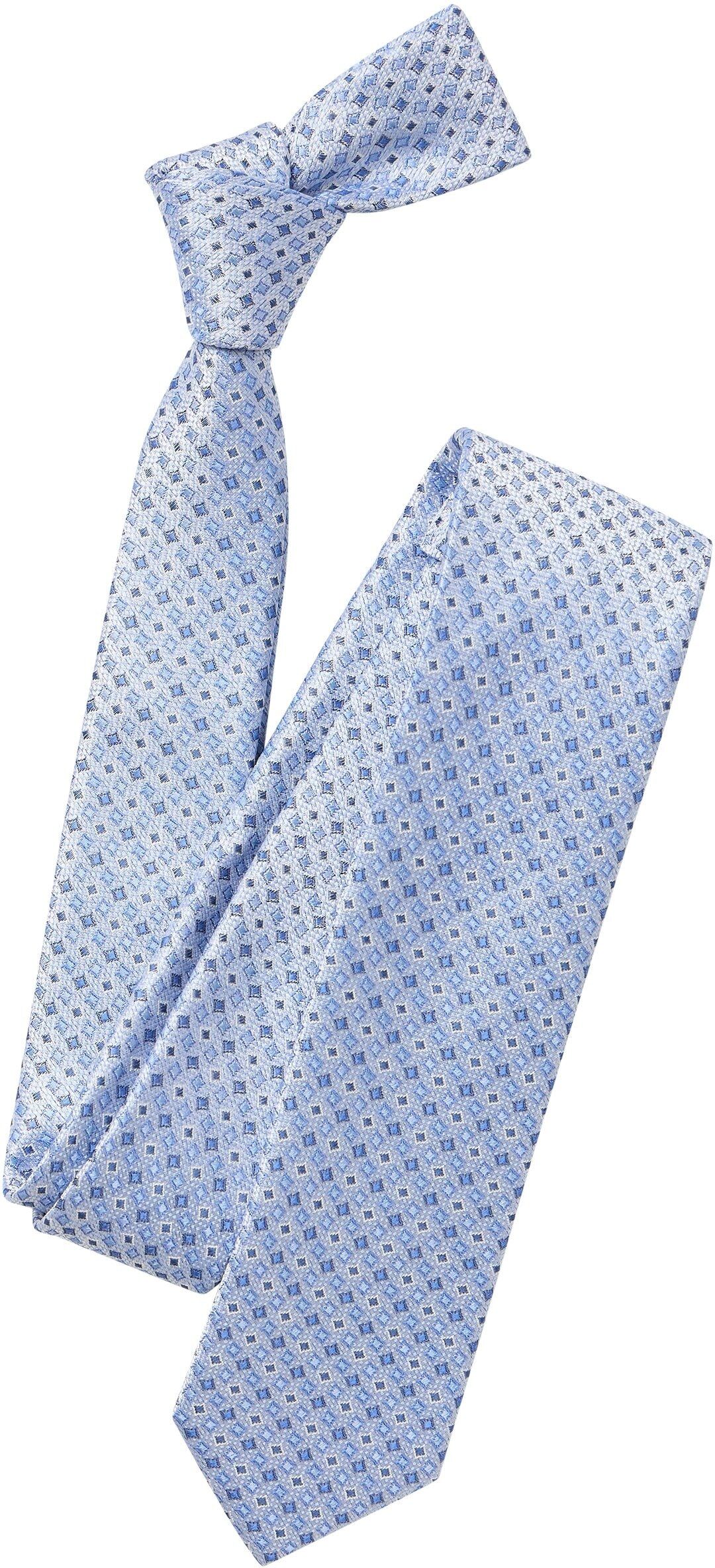 Krawatte VENTI "VENTI Krawatte Print", Herren, blau, 100% Seide, Krawatten