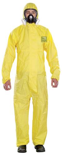 Ansell YY23T-00132-04 AlphaTec 2300 PLUS - Modell 132 Chemikalienschutz, Gelb, L Kleider-Größe: L Gelb