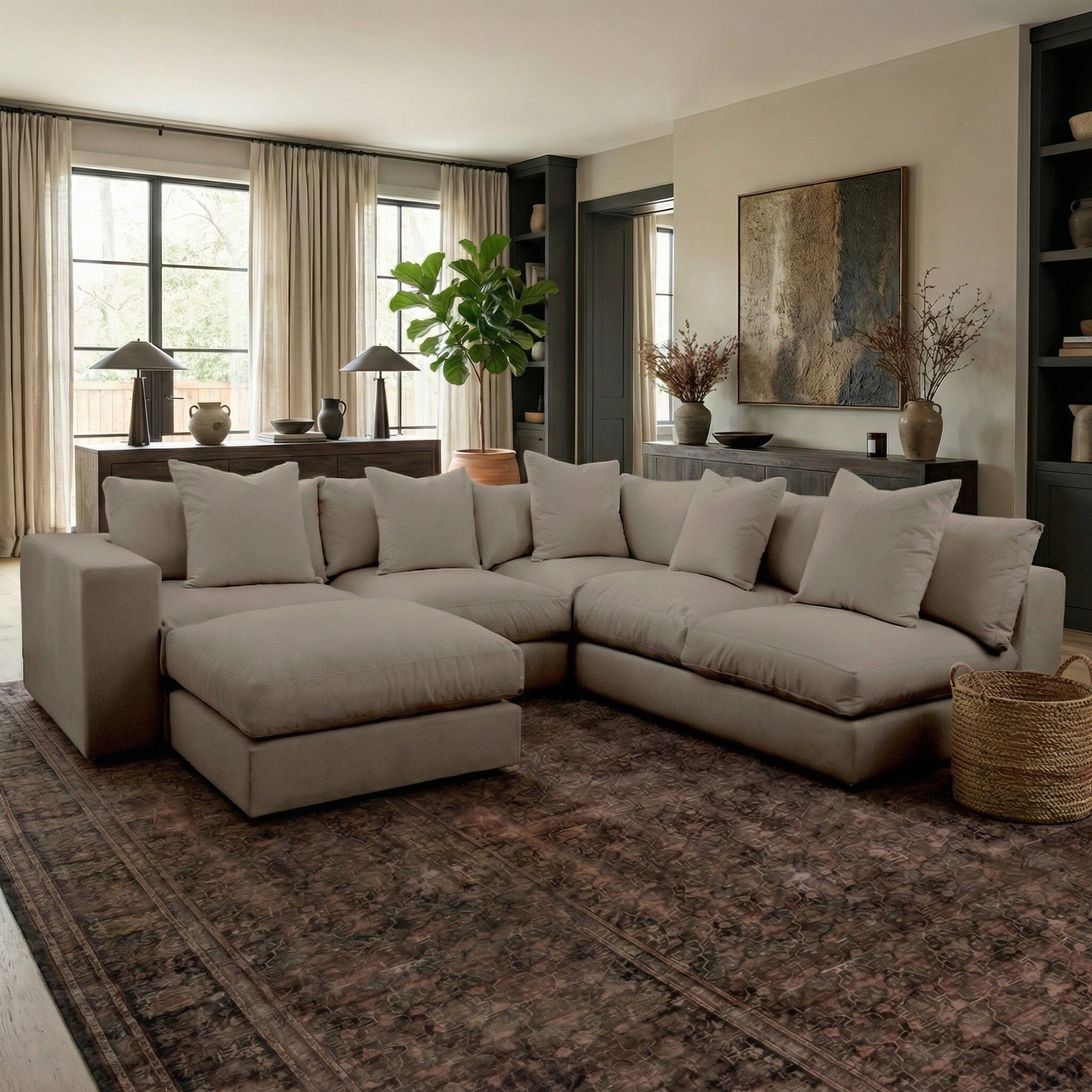 Sofa Style Hampshire Modular Corner Sofa in Cocoa
