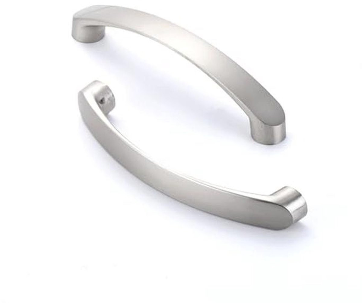 Set van 10 zilveren aluminium keukenkastdeurgrepen en meubelgrepen