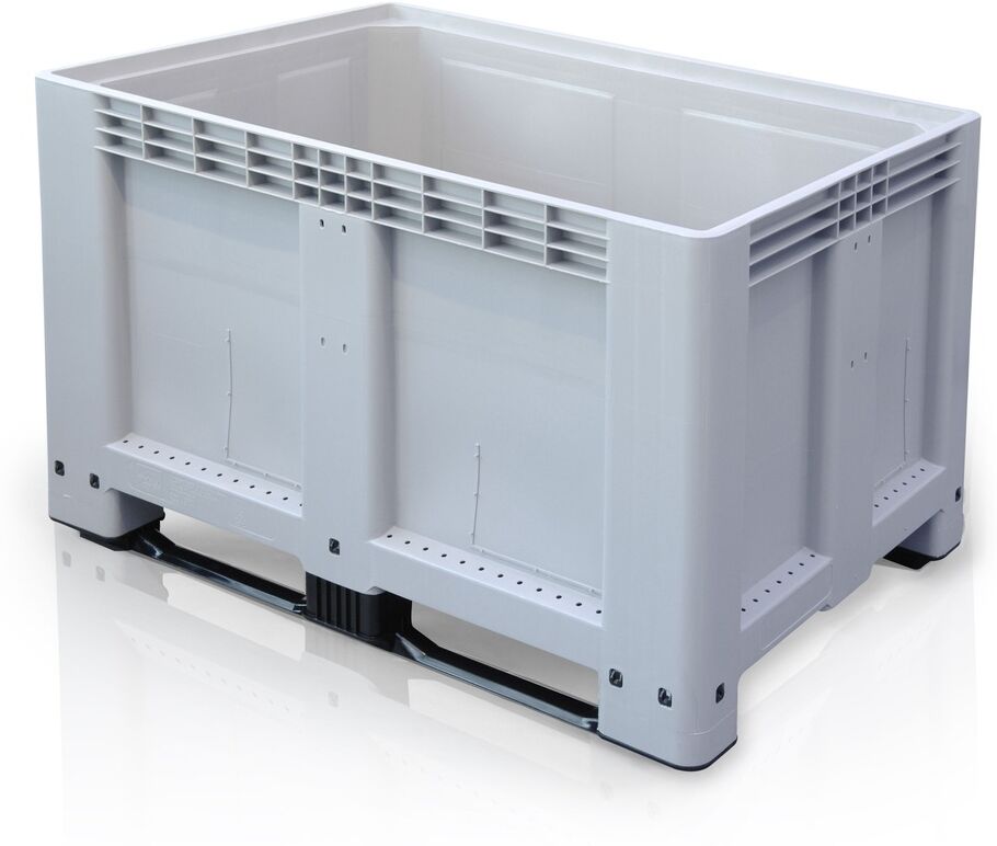 B2B Partner Palettencontainer - Big Box - 1200 x 800 x 800 mm, 2 Schienen