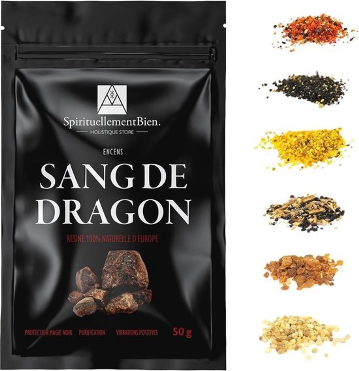 Natuurlijke Wierook Drakenbloed – Zuivere Hars in Korrelvorm 50 g voor Reinigen en Bescherming