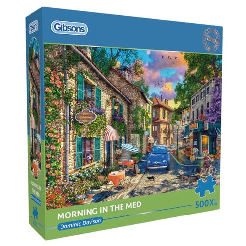 Gibsons Puzzel Morning in the Med 500XL met extra grote stukjes