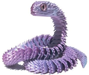 Useful Little Things 3D Printed Snake Movable Joint Simulation Figurine Creative Desktop Ornament New Year Gift And Fidget Craft Toy 05 23.6 In
