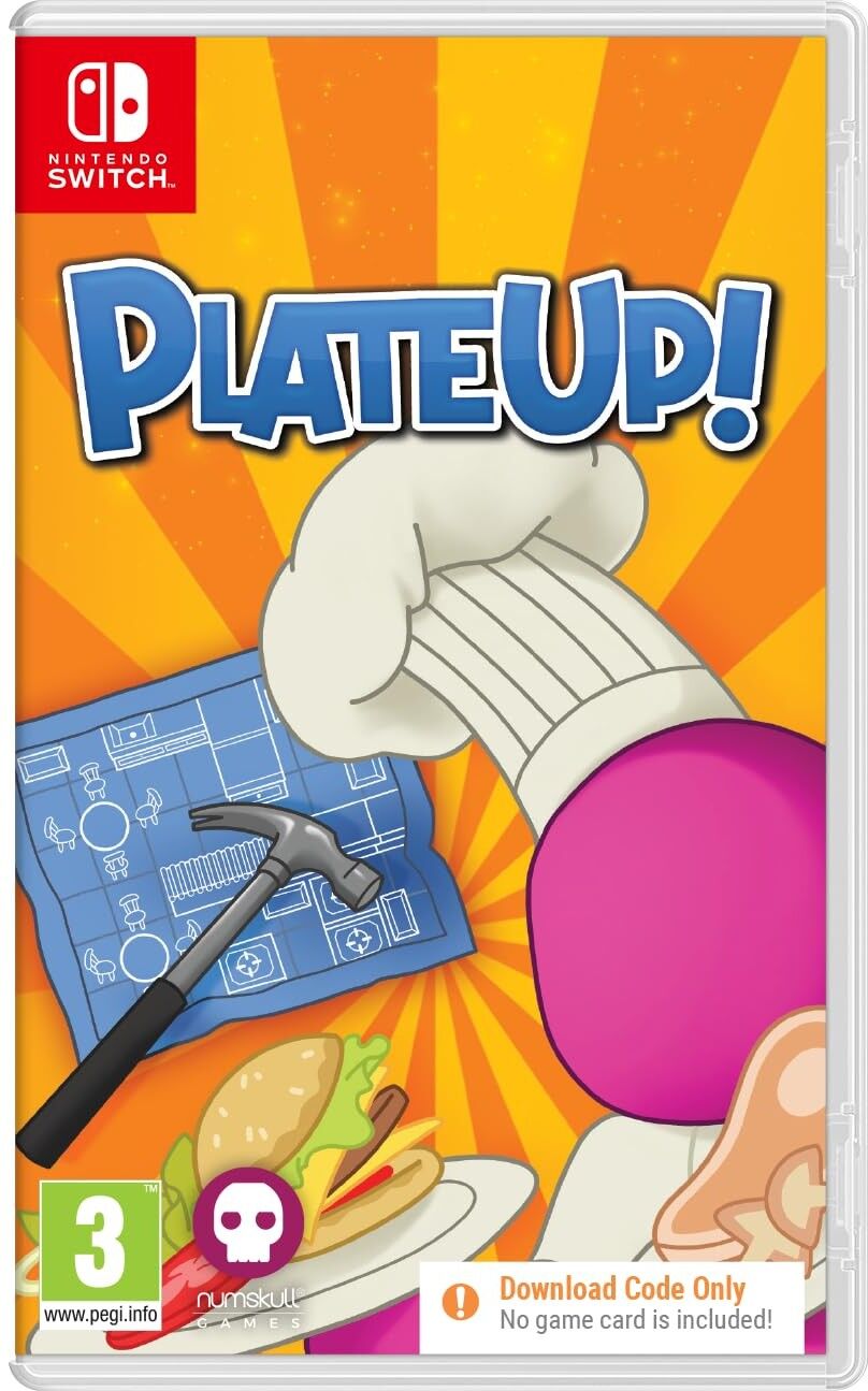 Numskull Games PlateUp! Nintendo Switch (Code in Box) - Nintendo Switch Game - Multiplayer - Cooking Simulation