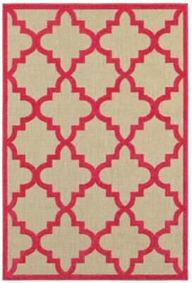 Style Haven Cara Mixed Pile Quatrafoil Lattice Indoor/ Outdoor Area Rug
