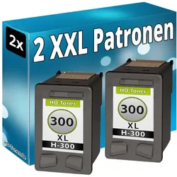 Druckfuxx, Druckerpatrone, 2x REFILL DRUCKER PATRONEN für HP 300 XL C4635 C4640 C4670 C4680 C4685 C4780