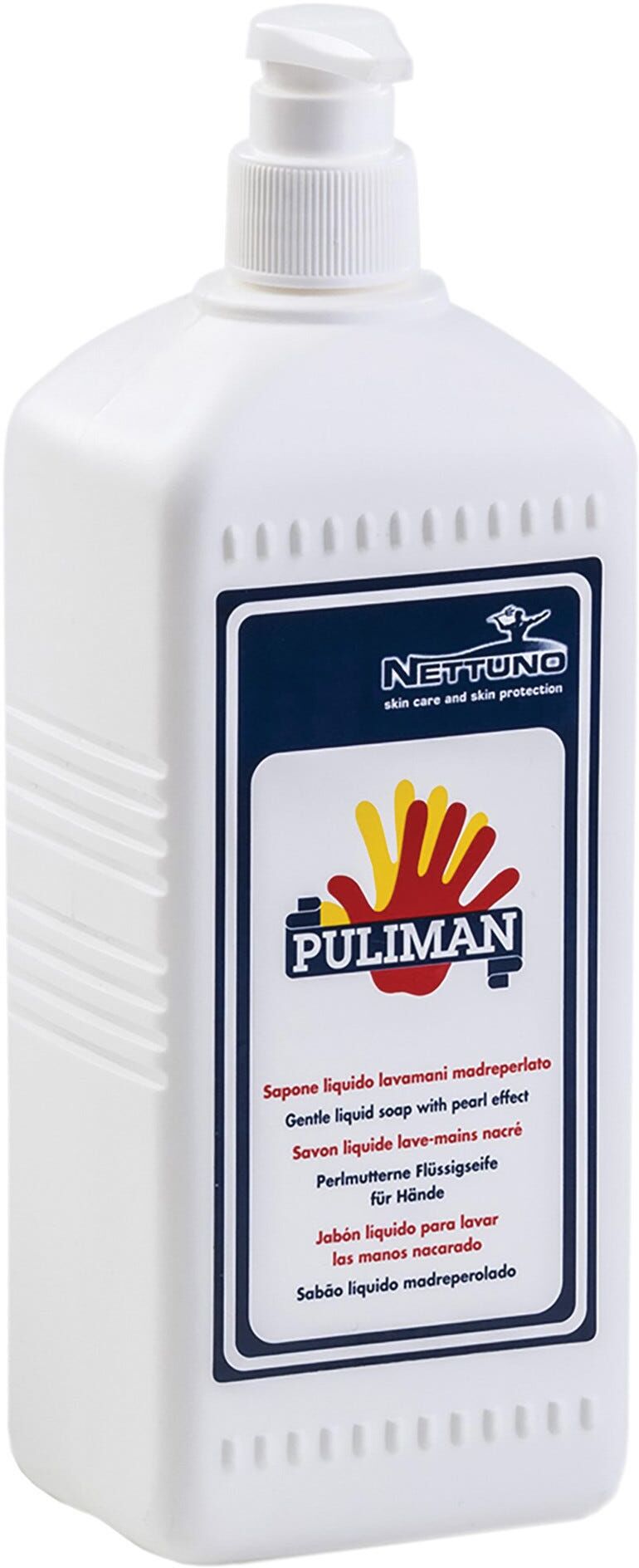 Nettuno SAPONE LIQUIDO LAVAMANI  1000 ml IN FLACONE CON DOSATORE PER COLLETTIVITA PULIMAN