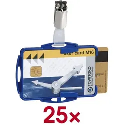 Durable 25er-Pack Ausweishalter für 2 Karten