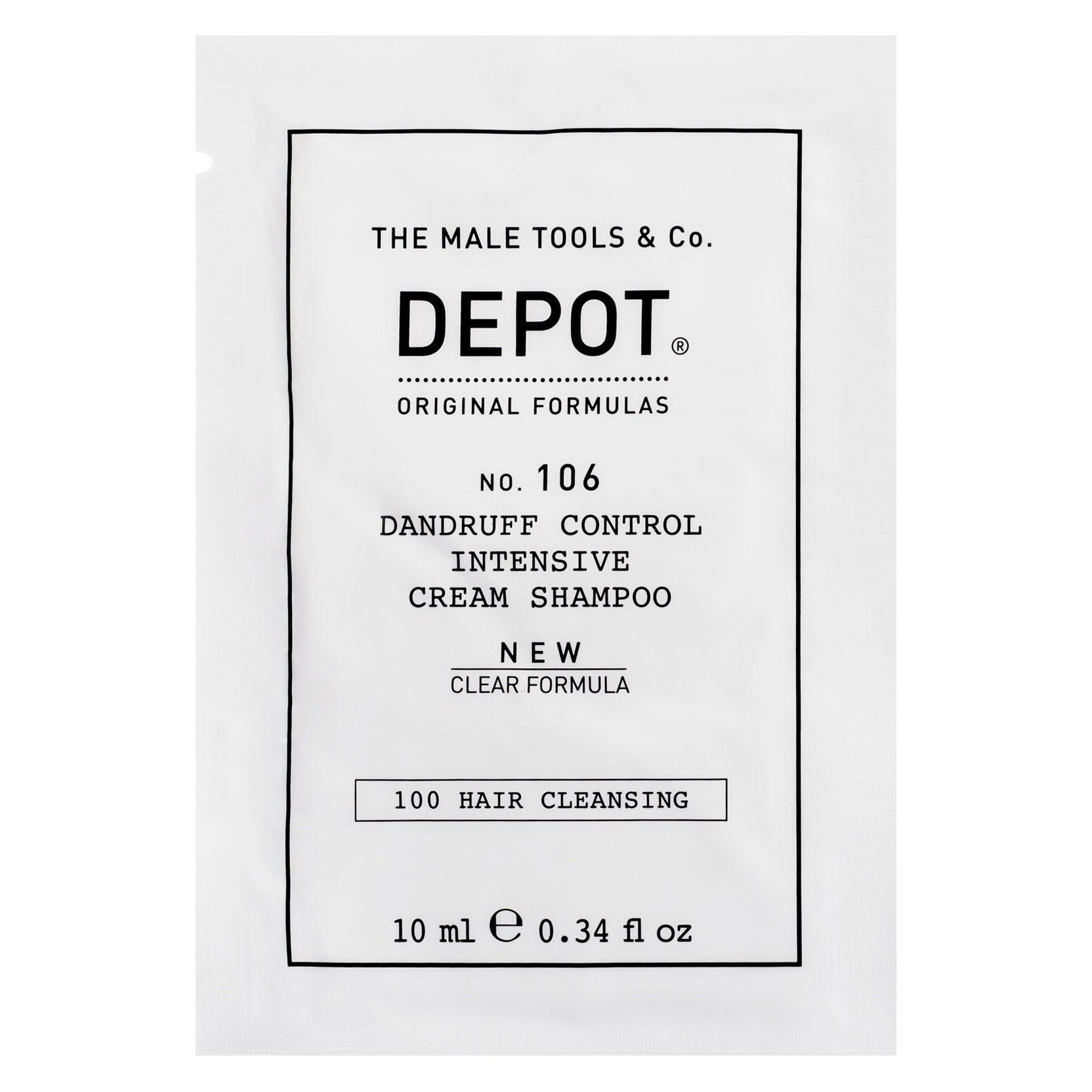 Depot 100 Hair Cleansing No 106 Clear Formula Pro-Vitamin B5 Hair Shampoo Anti-Schuppen - 10 Ml (48285028)