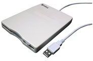 Sandberg usb floppy mini reader 3.5 inch usb white 0.5 meter 20 inches cable