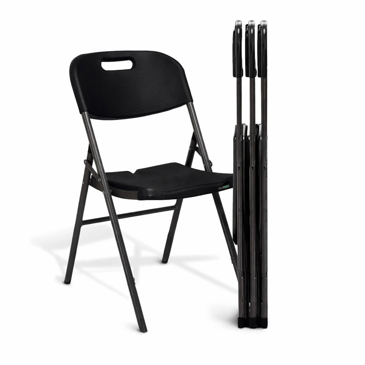 MaxxGarden set van 4 opvouwbare klapstoelen - Zwart