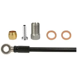Elvedes Bremsleitungs-Kit Shimano 2000 mm schwarz/silber
