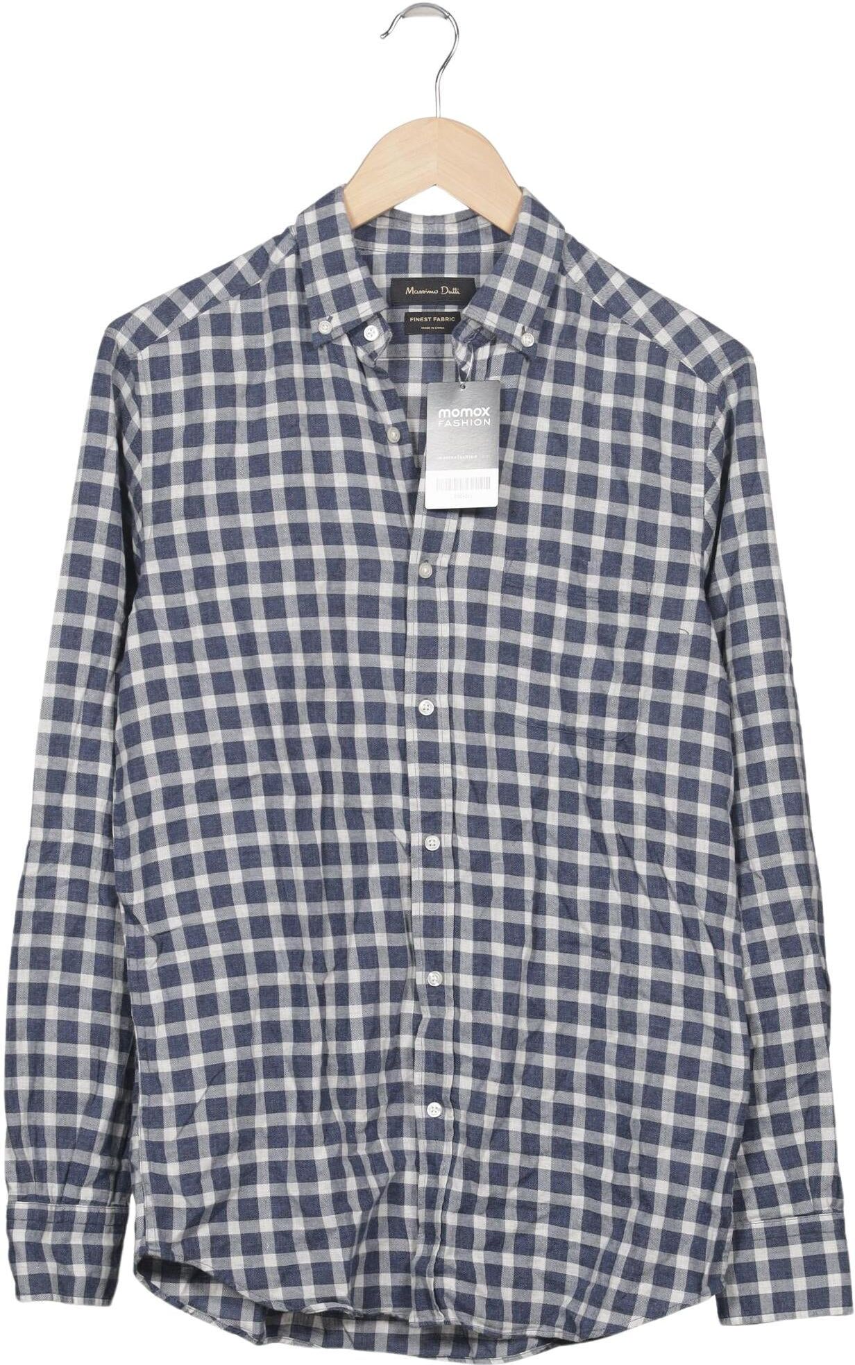 Massimo Dutti Herren Hemd, Mehrfarbig, Gr. S, Baumwolle - Second Hand
