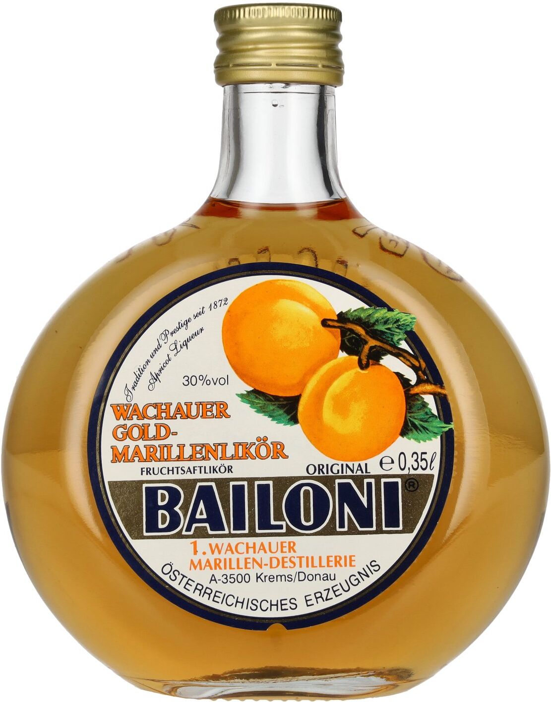 Bailoni Wachauer Gold-Marillenlikör 30% Vol. 0,35l
