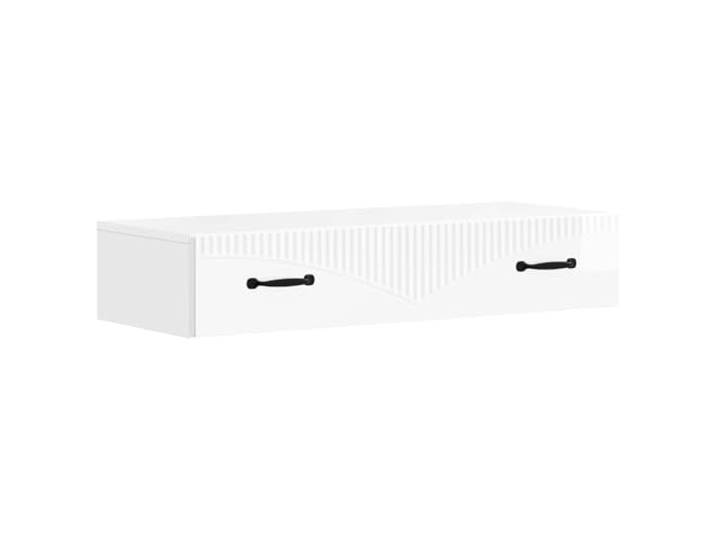 RJPLMFV Beistelltisch zur Wandmontage, aus Holz, 87,5 x 34,5 x 17 cm Schlichtes Design, geräumige Aufbewahrung, platzsparende Wandmontage, elegante Verarbeitung, einfache Pflege