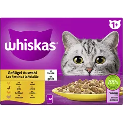 Whiskas Whiskas Multipack 1+ Geflügel Auswahl in Gelee 1x1.02 kg