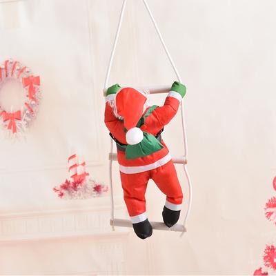 Multisell Products Hub Doll Christmas Tree Hanging Decoration, Christmas Santa Claus Climbing Ladder, Indoor Door Wall Christmas Pendant 1 Ladder