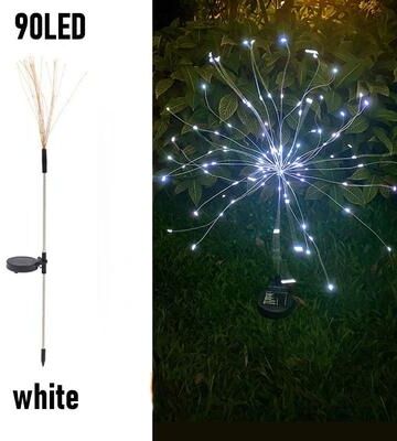 Uplift Picks Solar Firework Dandelion Garden Lights For Magical Outdoor Patio Lawn Decor white 1 Pc