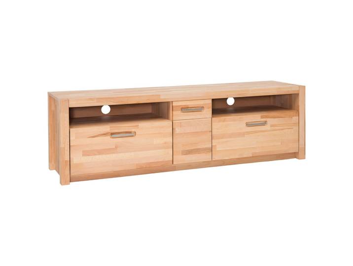 Mid.you Tv-Element, Buche, Holz, Kernbuche, massiv, 2 Schublade(n) Schubladen, 185x58x50 cm, Fsc, Kabelkanal, Wohnzimmer, TV Möbel, TV-Racks