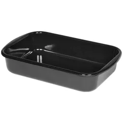 Kelomat Bratpfanne 35/23/7,5cm, Auflaufform, Schwarz