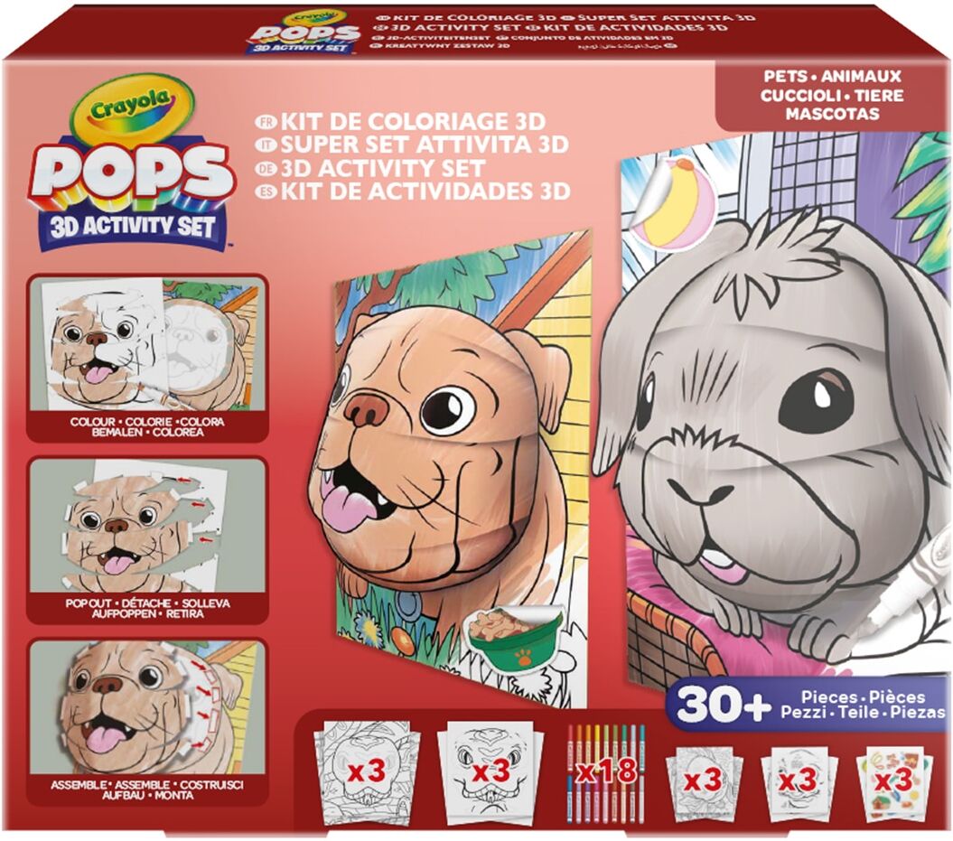 Crayola Set de actividades Super Set Color Pops 3D Pets .