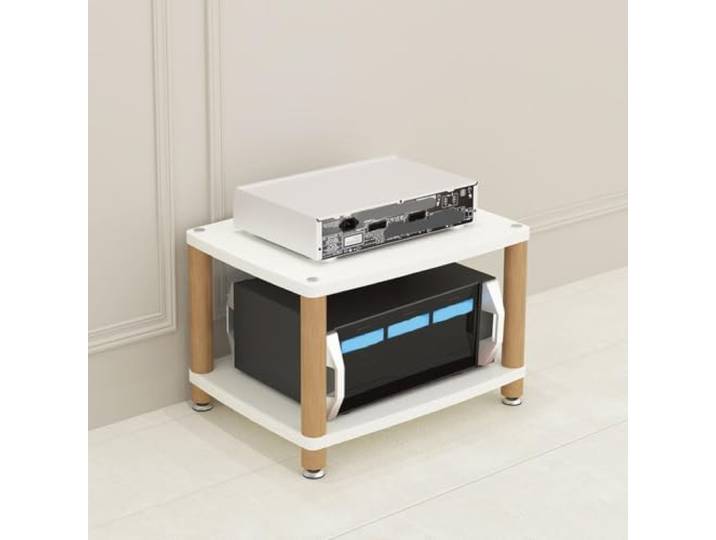 Audio Rack, 2-4 Ebenen Stereo-Schrank mit Separaten Stauraumfächern Offenes regaldesign, geteilte stauraumbereiche, audiokomponenten ordnung, stabile stütze, für audiobereiche
